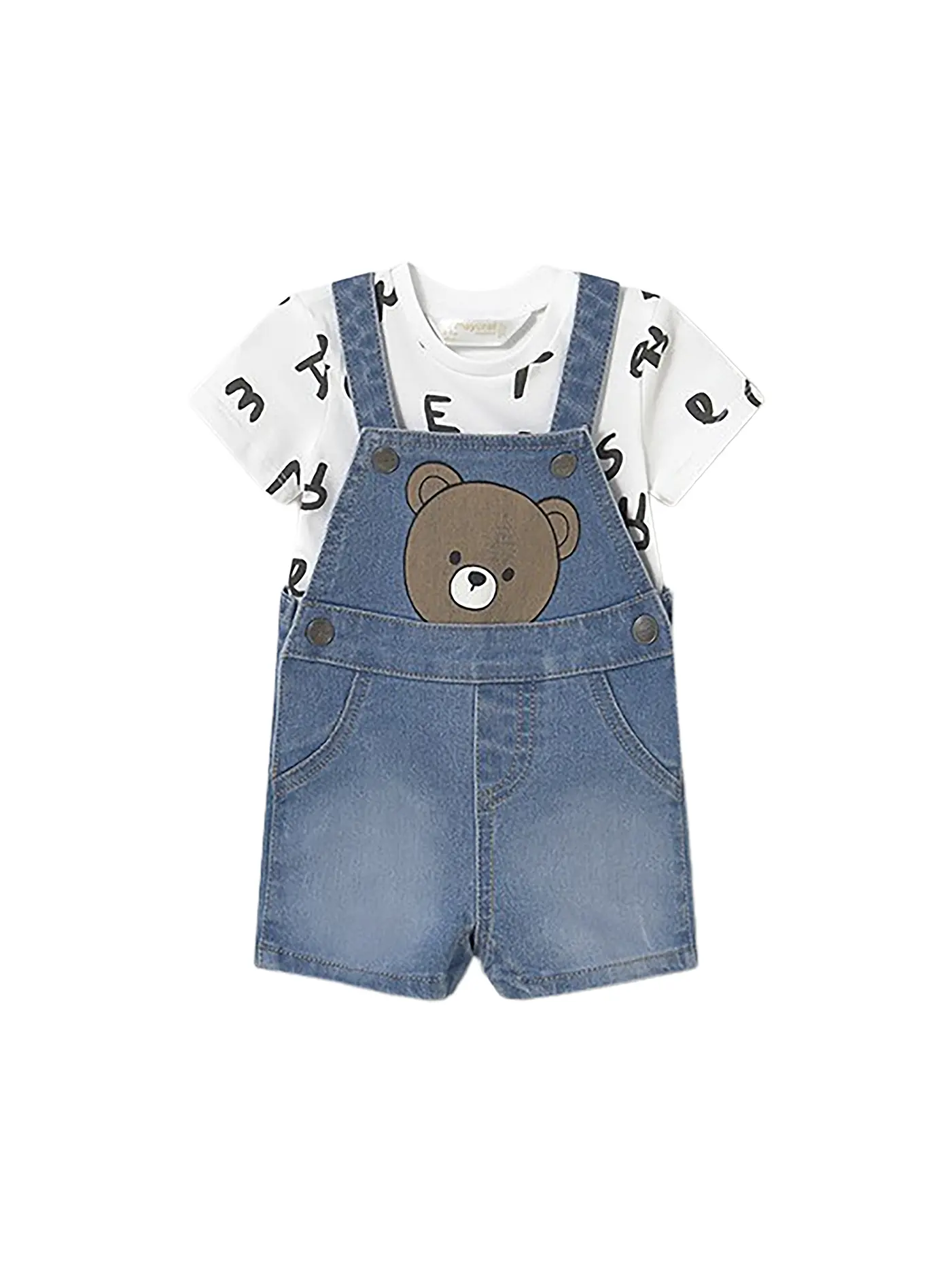 MAYORAL | Baby Set 2-teilig T-Shirt und Latzhose | 